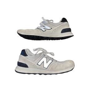 New Balance Women 574 Core White and Blue Sneakers Athletic Retro Size 8